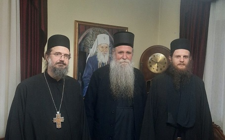 Студенички игуман Тихон посјетио Цетињски манастир и Митрополита Јоаникија