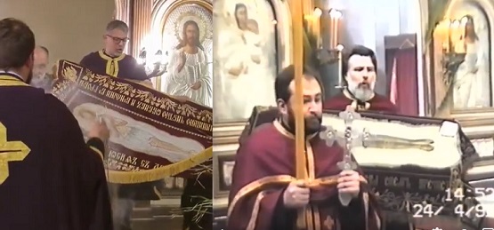 ВЕЛИКИ ПЕТАК У ЦРКВИ СВ. НИКОЛЕ - ИЗНОШЕЊЕ ПЛАШТАНИЦЕ (Видео записи из 2022. и 1992. г.)