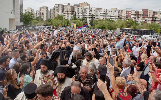 Патријарх и Митрополит у Подгорици: Данас се радује читава Црква православна, и небеска и земаљска (фото)