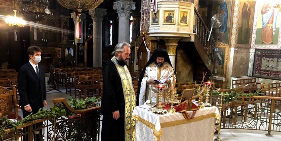 Литургија и четрдесетодневни парастос Патријарху Иринеју у Атини