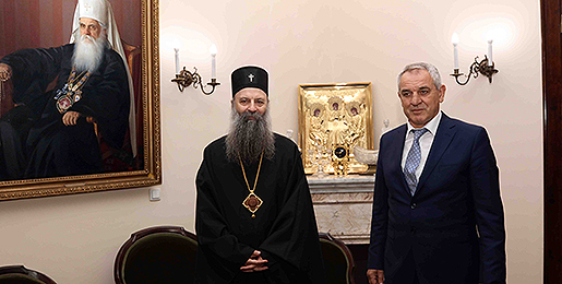 Патријарх Порфирије примио Министра екологије, просторног планирања и урбанизма Црне Горе