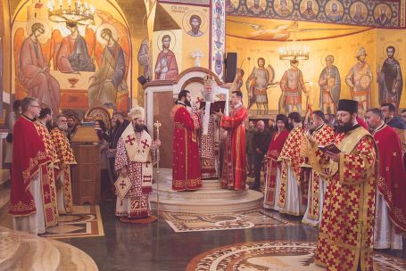 Митрополит Јоаникије у Недјељу Григорија Паламе богослужио у Саборном храму у Подгорици