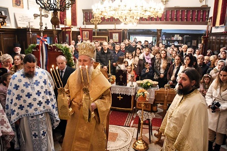 Митрополит Јоаникије богослужио у цркви Светог Спиридона у Ђеновићима
