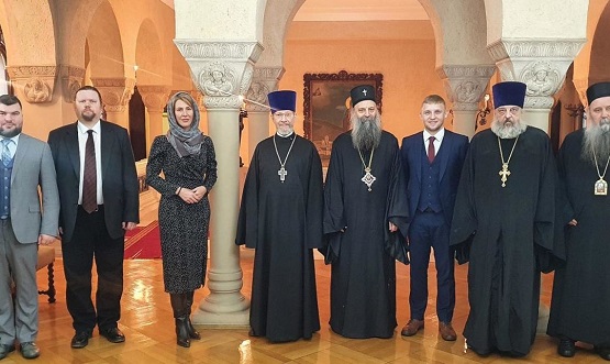 Патријарх Порфирије примио делегацију Фонда за подршку хришћанској култури и наслеђу