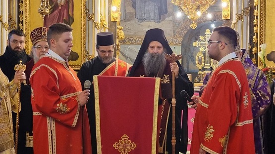 Патријарх Порфирије служио опело блаженопочившем епископу Лаврентију