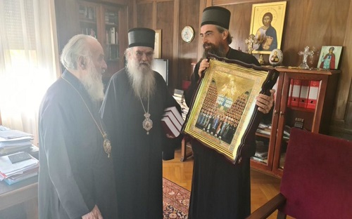 Сусрет Патријарха Иринеја и Митрополита Амфилохија