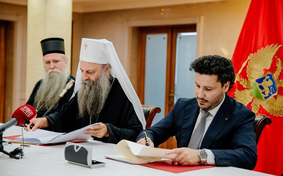 Потписан Темељни уговор између Српске Православне Цркве и државе Црне Горе!